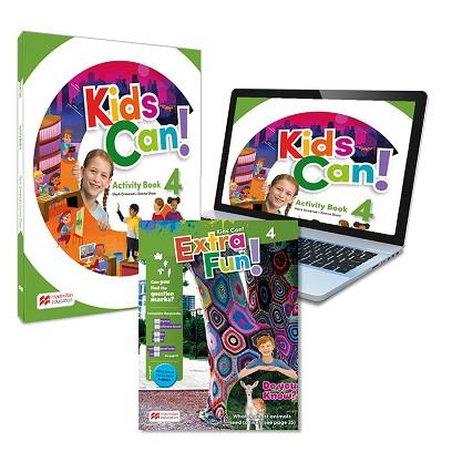 KIDS CAN! 4 ACTIVITY BOOK: CUADERNO DE ACTIVIDADES IMPRESO + ACCESO A LA VERSIÓN | 9781380053145 | OMEROND, MARK/SHAW, DONNA | Llibreria Huch - Llibreria online de Berga 