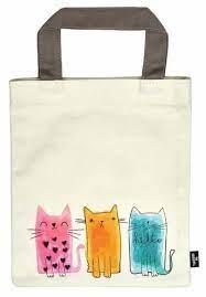 BOLSA DE TELA PARA LIBROS TRIO GATOS | 4033477830616 | Llibreria Huch - Llibreria online de Berga 