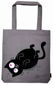 BOLSA DE TELA DE LA COMPRA ED FELL IN LOVE EL GATO | 4033477274755 | Llibreria Huch - Llibreria online de Berga 