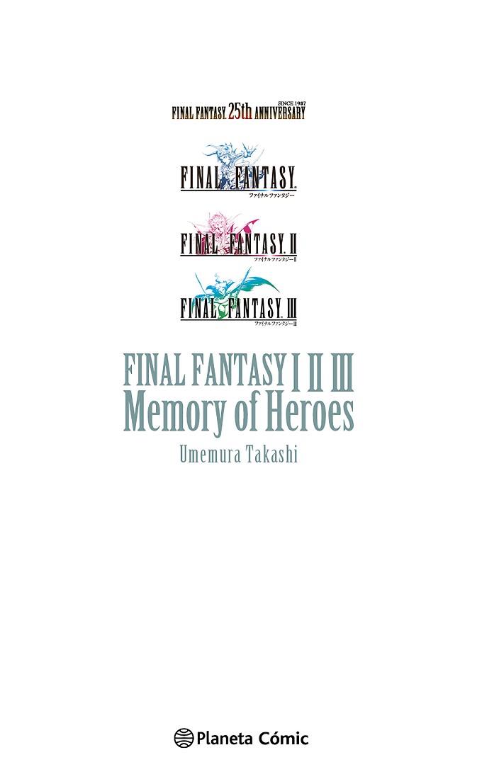 FINAL FANTASY I, II, III MEMORY OF HEROES (NOVELA) | 9788411129695 | UMEMURA, TAKASHI | Llibreria Huch - Llibreria online de Berga 